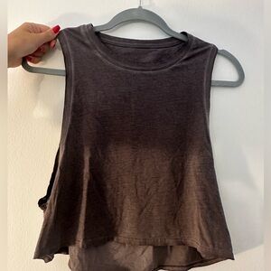 Lululemon Sculpt Cropped Tank Top Grey Size 4